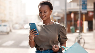 Woman on her phone